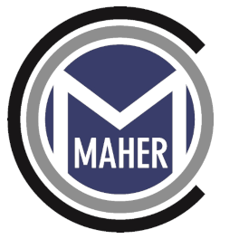 Maher Oil Company circle footer logo